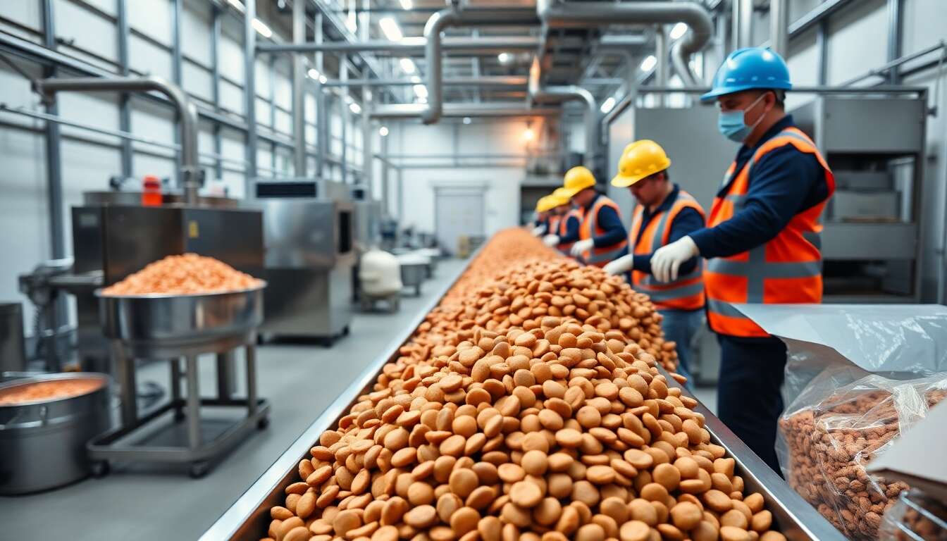 Processus de Fabrication des Croquettes pour Animaux
