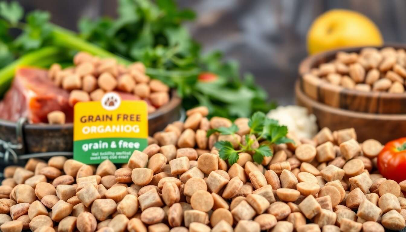 Tout savoir sur les croquettes bio sans céréales : types et composition