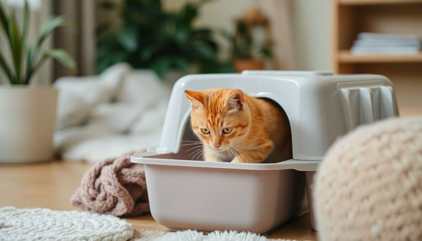 Habituer son chat à une litière fermée : astuces pratiques