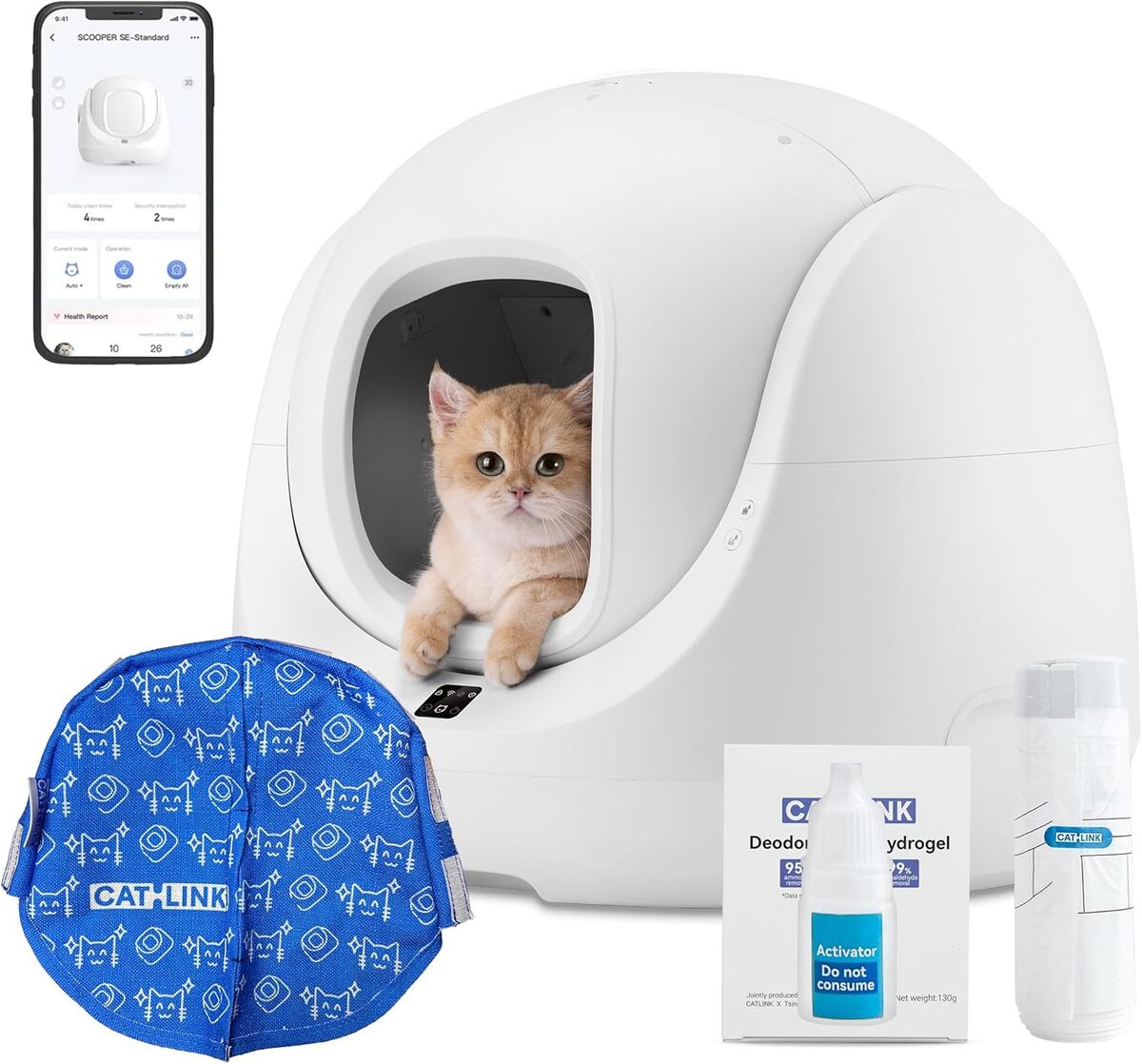 Test Catlink Baymax : litière autonettoyante et suivi santé féline