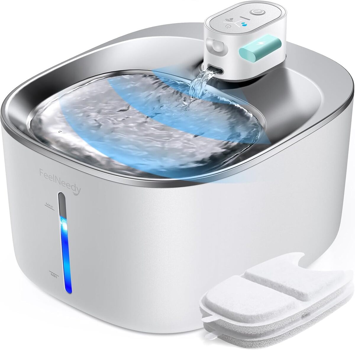Test de la fontaine à eau FEELNEEDY 4L pour chat