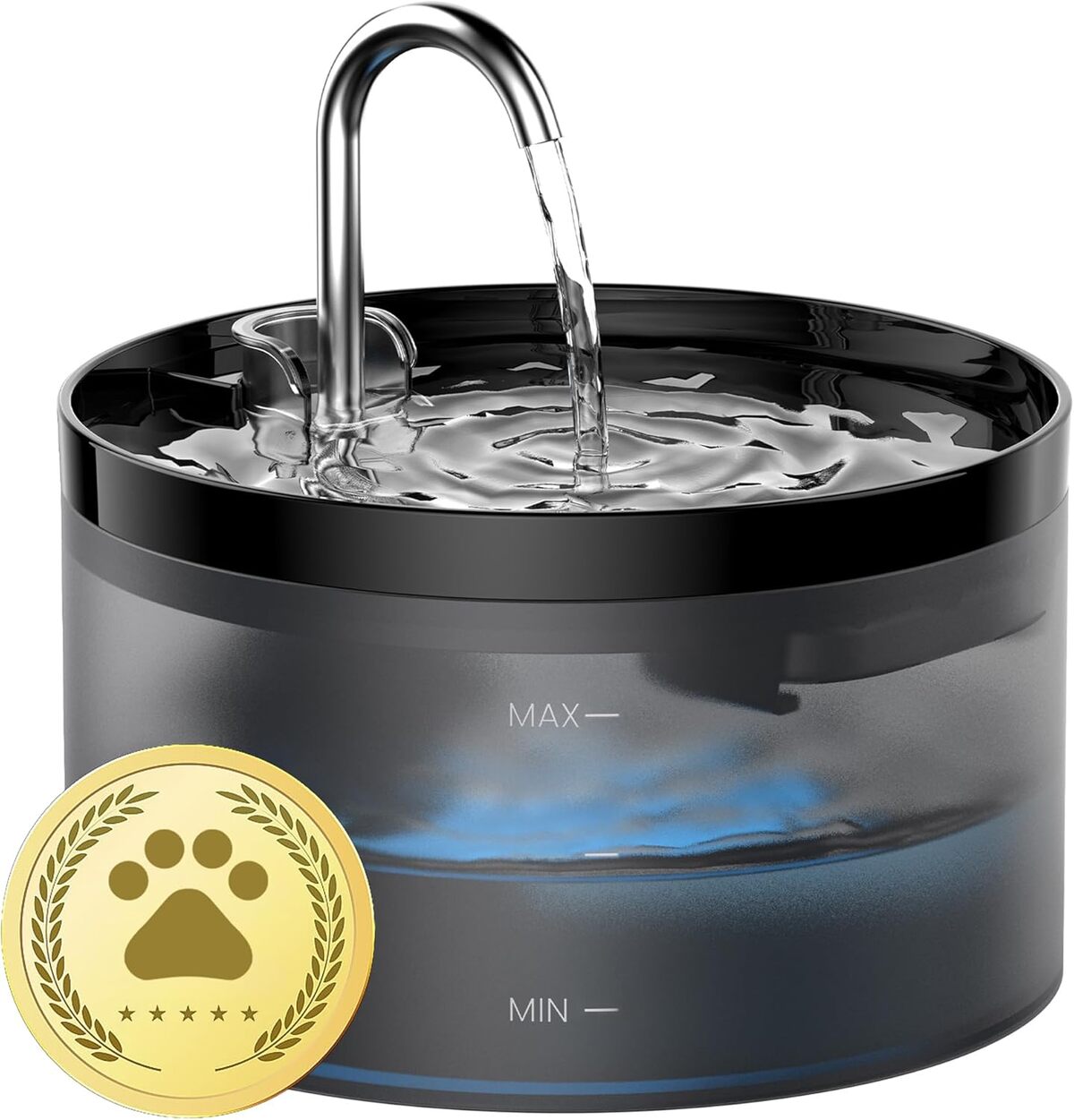 Test de la fontaine à eau pour chat GIOTOHUN : design robinet et silence assuré