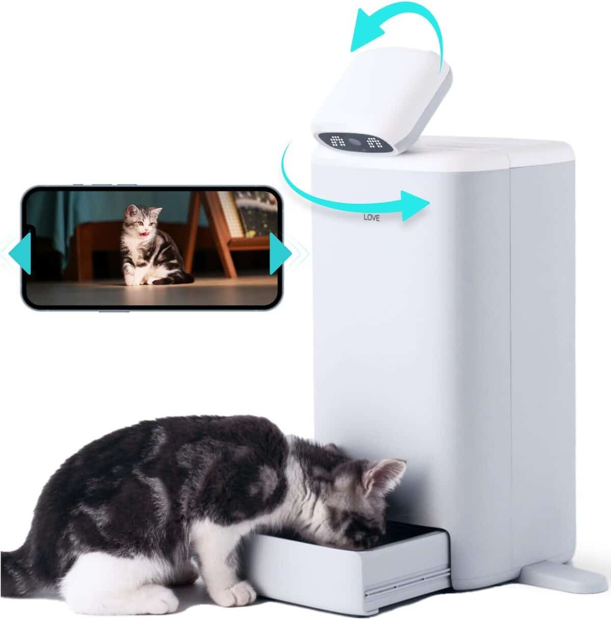 Avis distributeur croquettes chat HHOLove intelligent et connecté