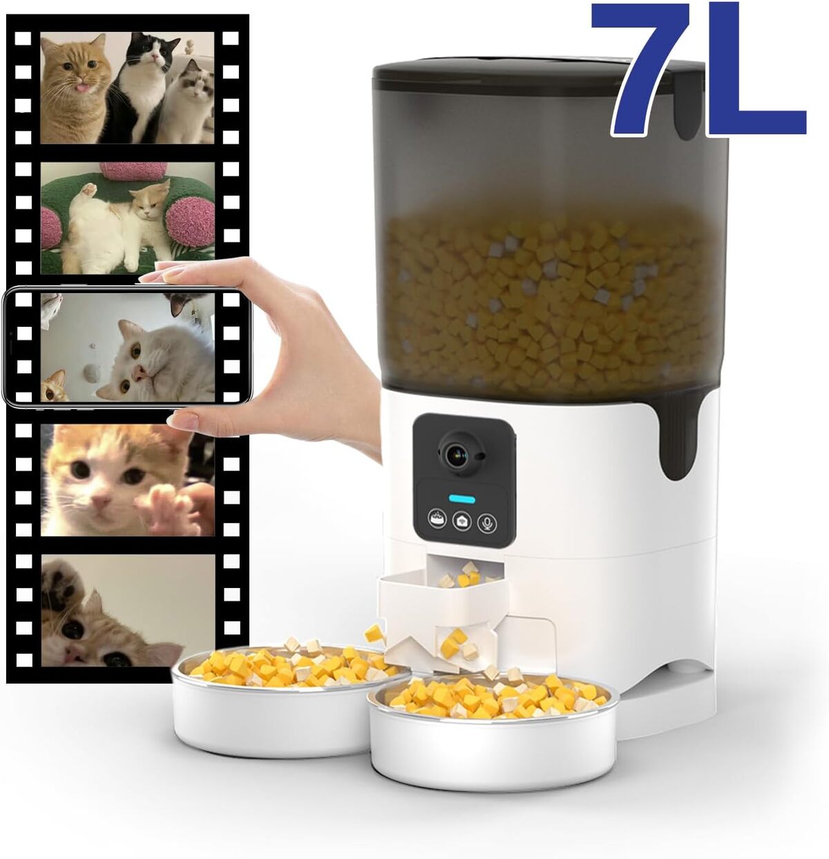Test de la mangeoire automatique pour animaux Wi-Fi avec caméra
