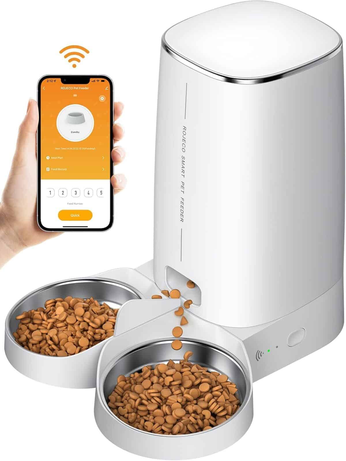 Test de la mangeoire automatique Rojeco pour chats et chiens