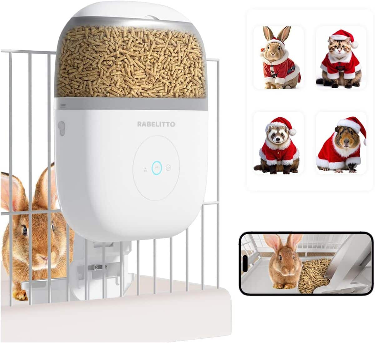 Test de la mangeoire Rabelitto avec caméra et contrôle Wi-Fi