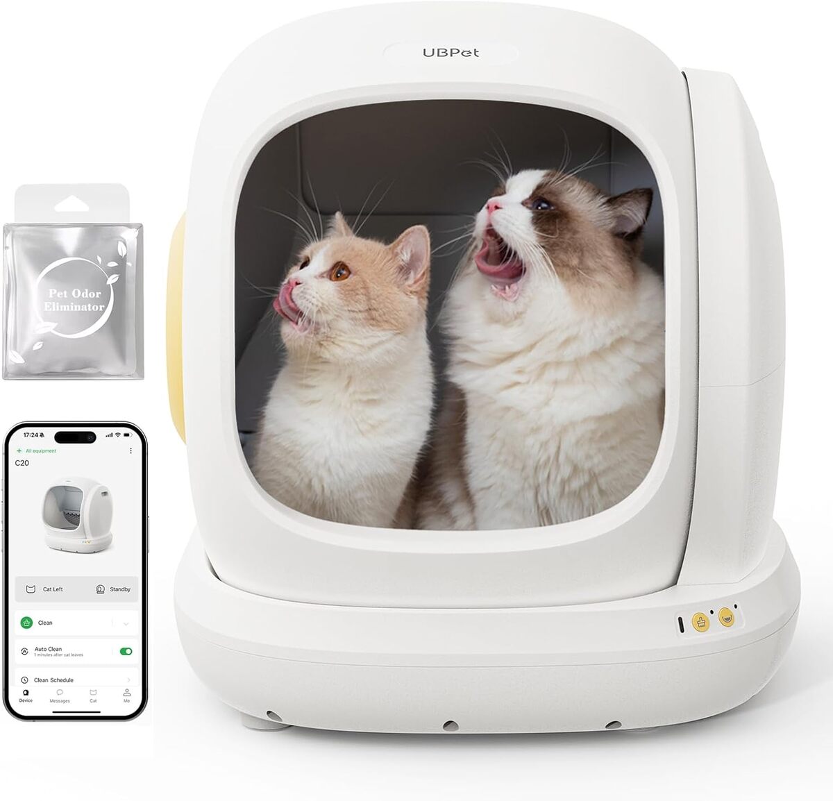 Test : litière autonettoyante UBPet C20 pour chats