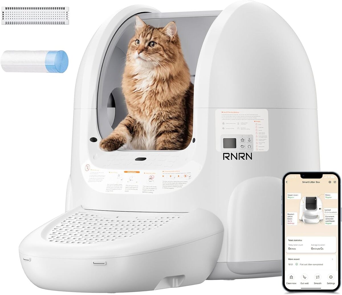Test RNRN V1 Max : litière autonettoyante 70L pour chats