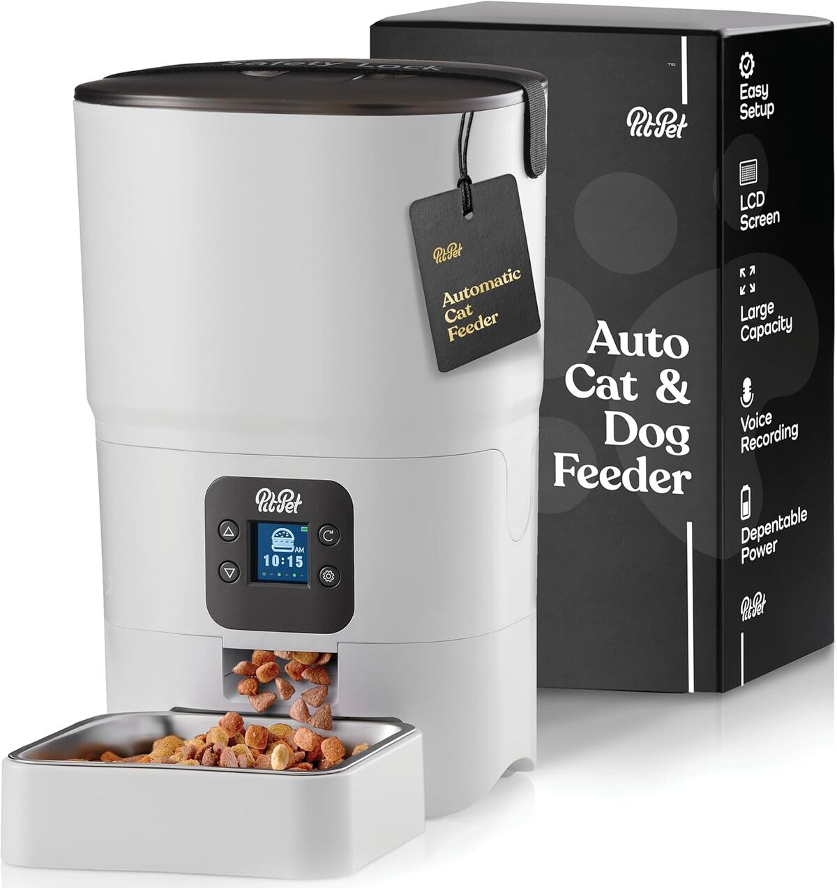 Test de la mangeoire automatique intelligente pour chat – Distributeur 6 L avec écran LCD