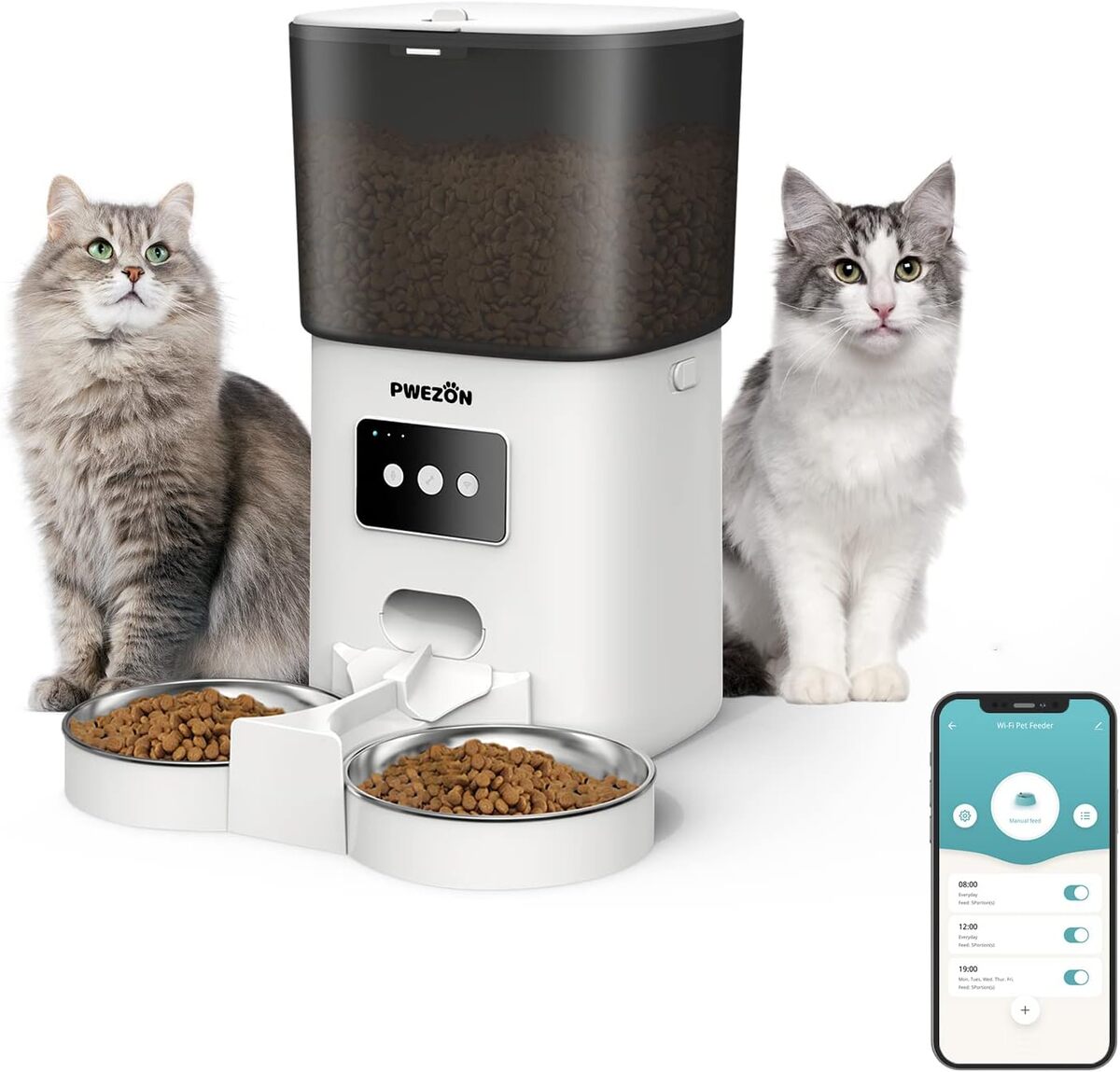 Test de la mangeoire automatique PWEZON pour chats : double ration connectée