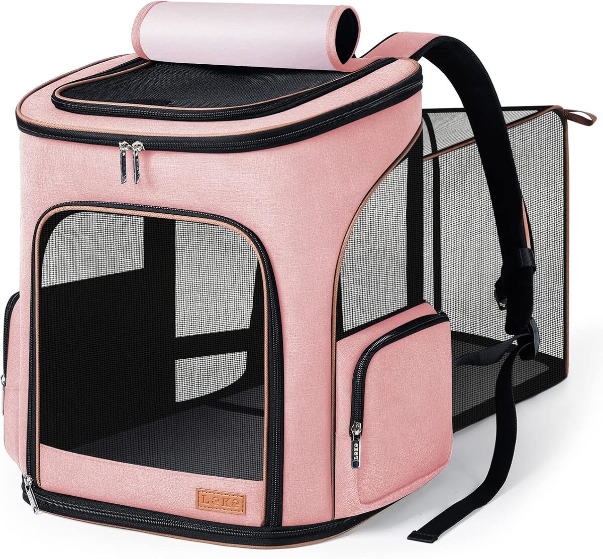 Test du sac à dos Lekereise pour animaux de compagnie en voyage
