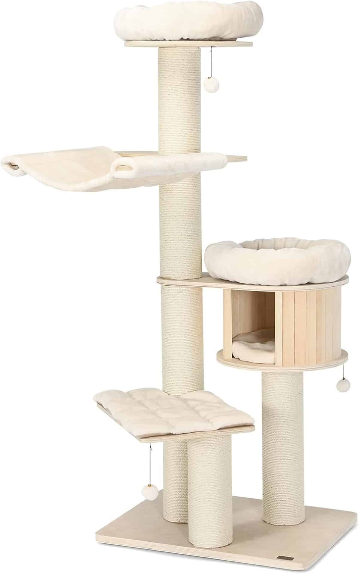 Avis : arbre à chat en bois massif Costway, 174 cm