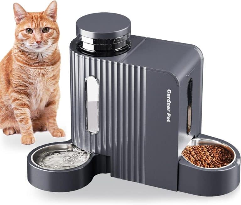 Distributeur Automatique Croquettes Et Eau Pour Chat/chien - 2 En 1, 1.8L Nourriture + 800mL Eau - Sans électricité