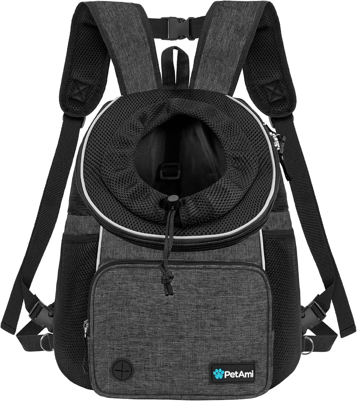 Test du PetAmi sac à dos de transport avant pour animaux, gris foncé