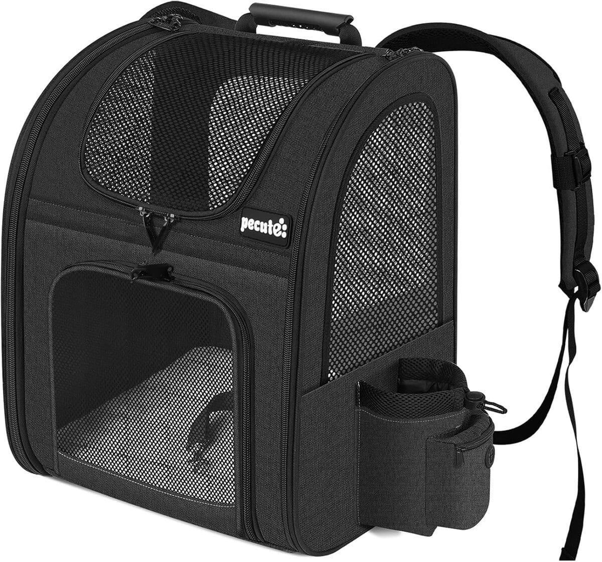 Sac à Dos De Transport Pour Chat Et Petit Chien - Fenêtre Transparente, Aéré, Jusqu'à 10 Kg - Bretelles Réglables, Insert Amovible - PARENCE.
