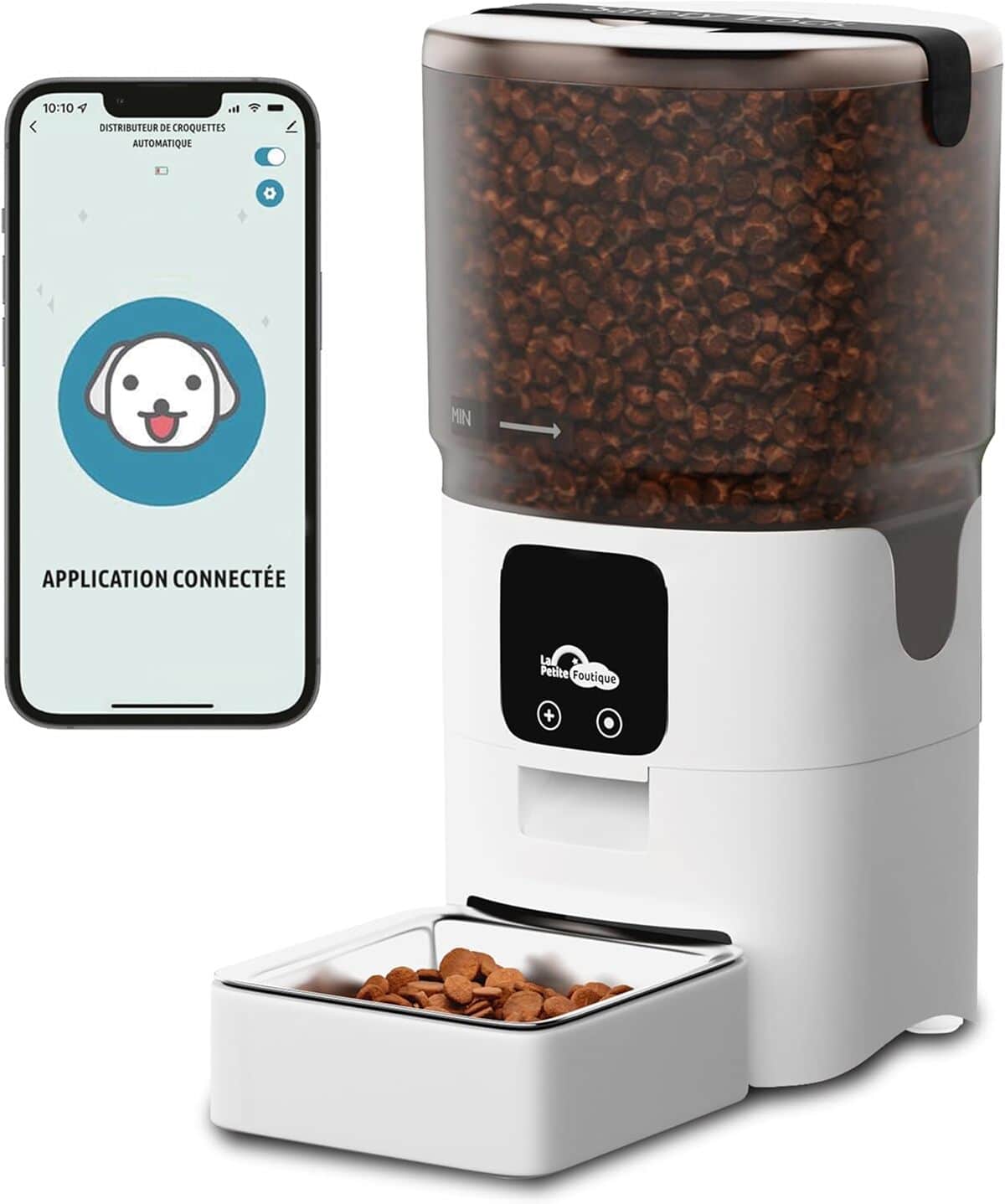 Distributeur Automatique Nourriture Et Eau Pour Chien Et Chat - Grande Capacité - Sans électricité - Facile à Nettoyer