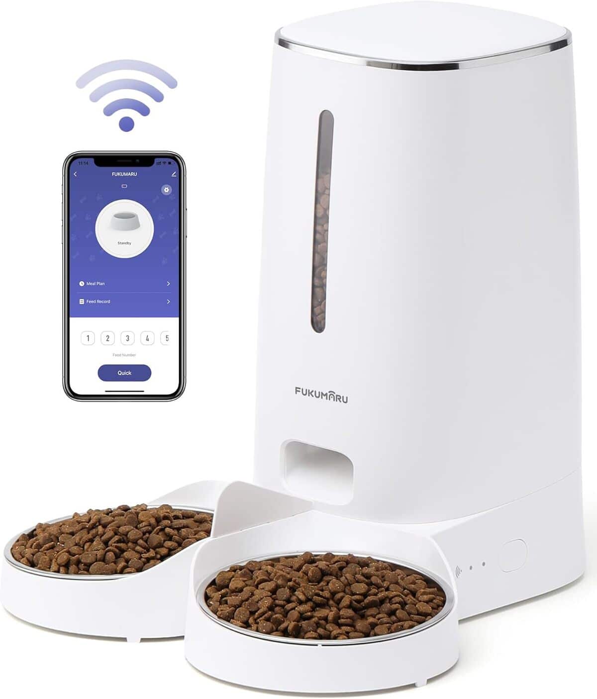 Test du distributeur de croquettes FUKUMARU 4L automatique : 10 repas/jour