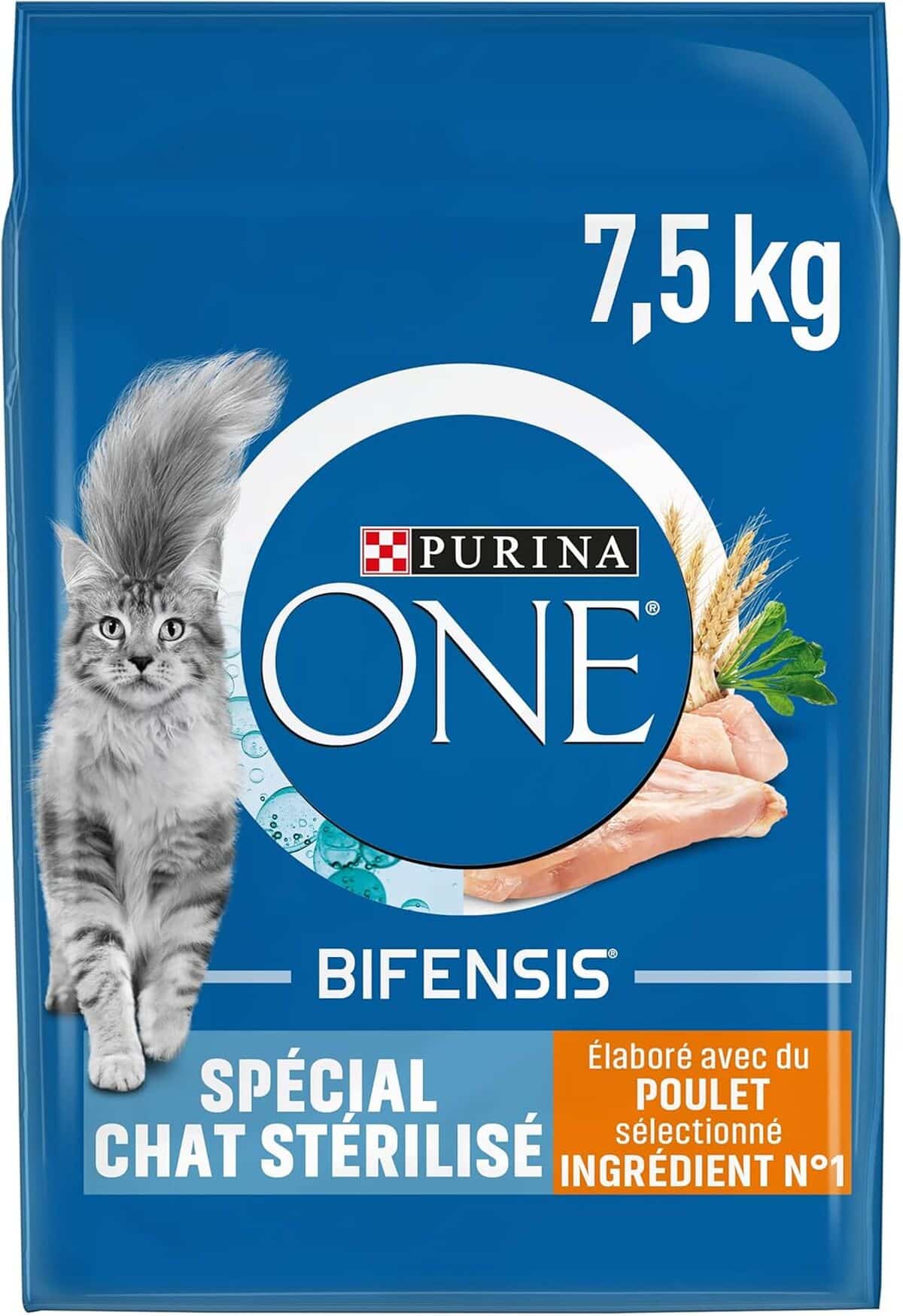 Test Purina One chat stérilisé poulet 7, 5 kg