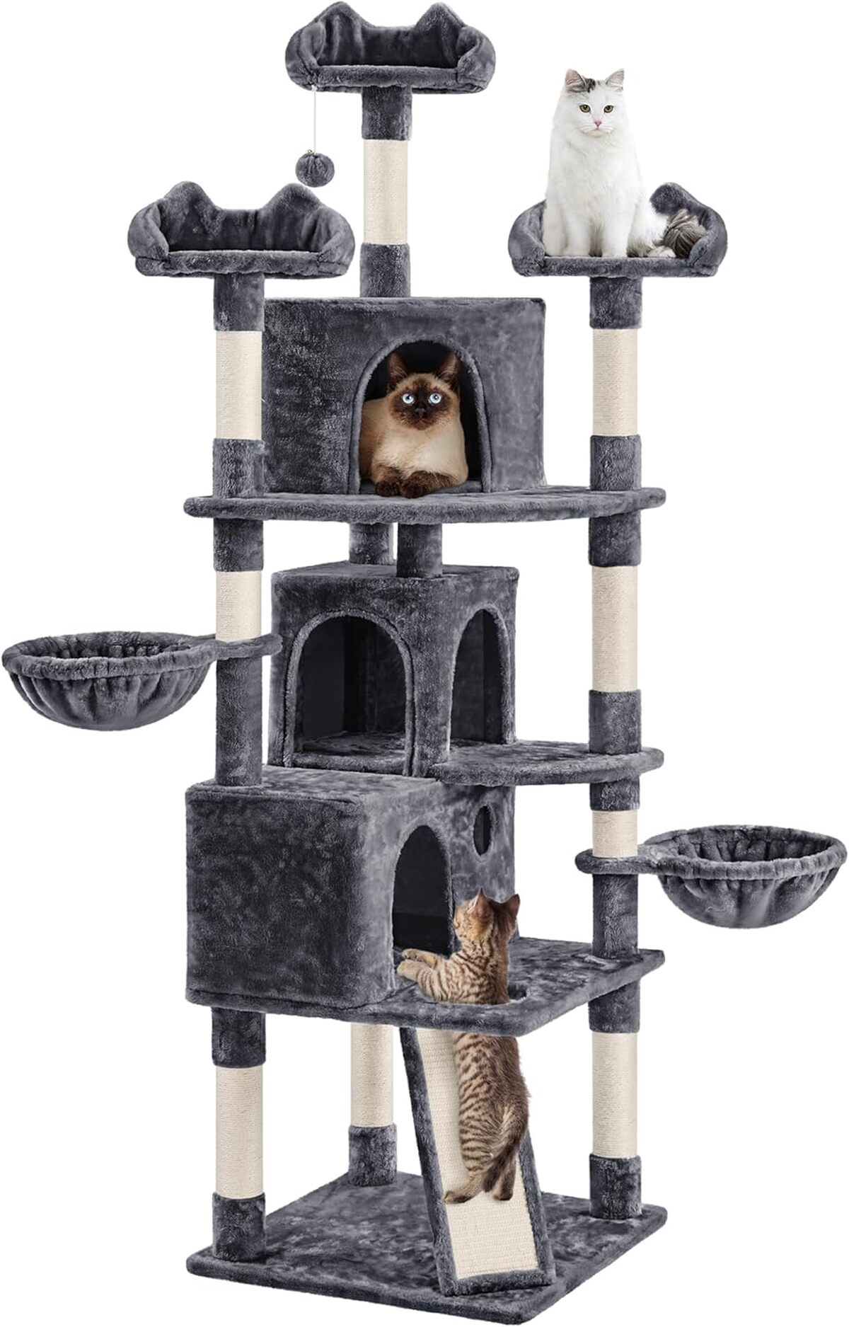 Test : arbre à chat géant Yaheetech 194 cm, xXL et multifonctions