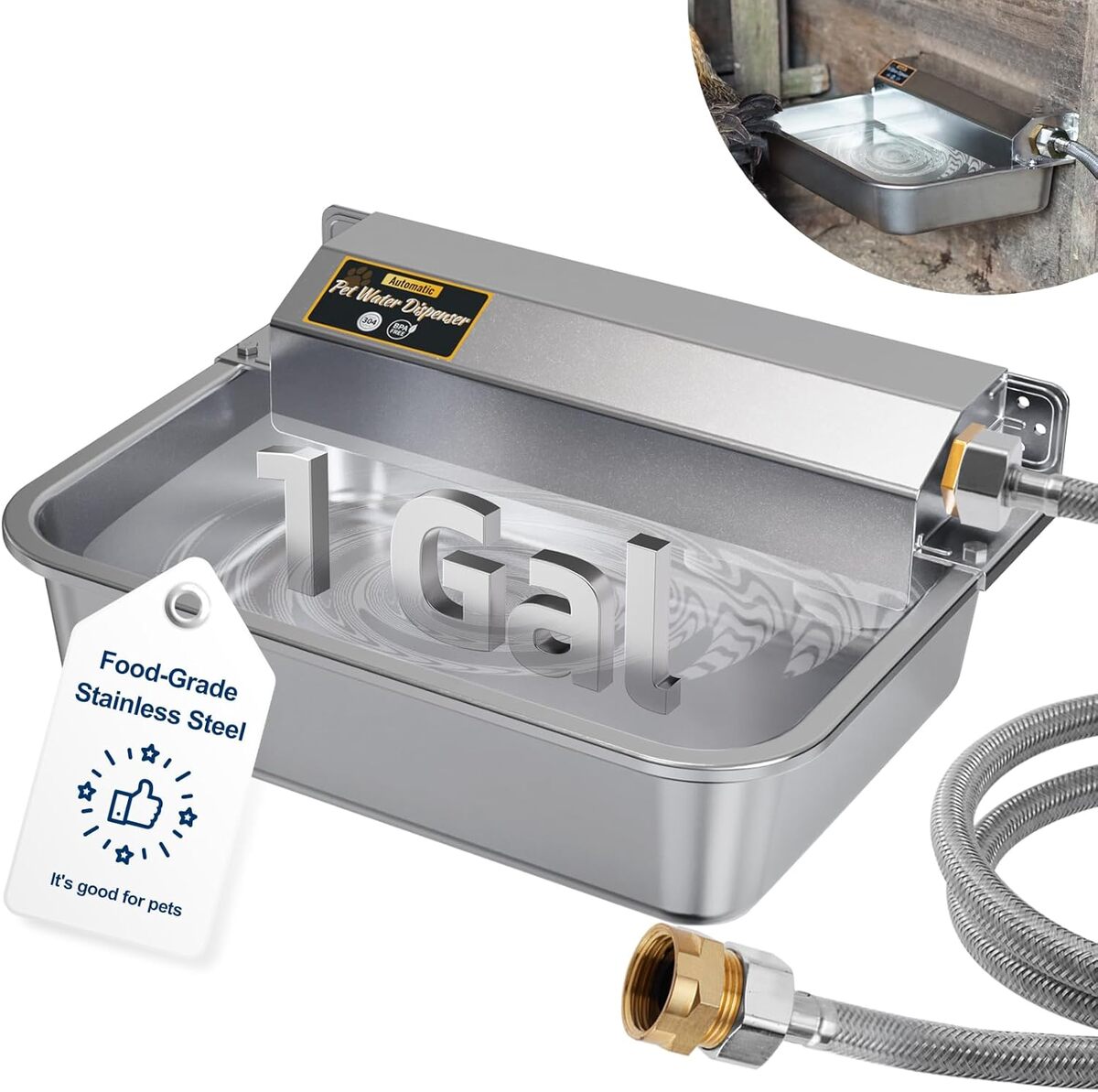 Test : distributeur d'eau automatique en acier inoxydable 1 gallon