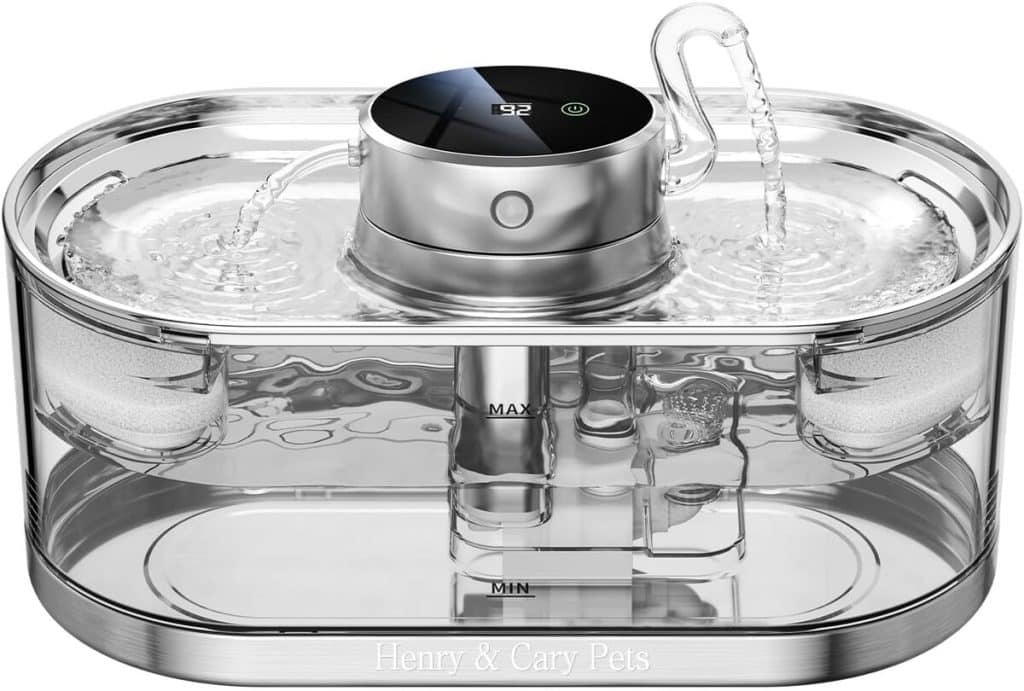 Test fontaine à eau sans fil 3 L pour chats et chiens