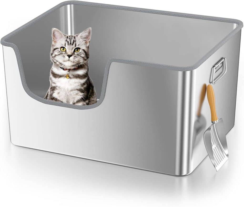 Test Klarana litière XXL : acier inoxydable pour grands chats