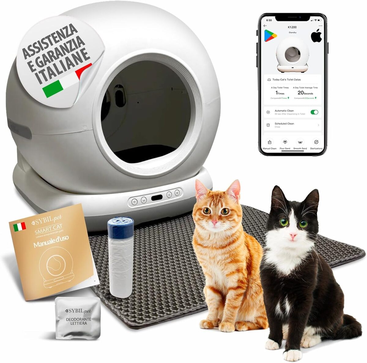 Test : litière autonettoyante SYBILPET Smart