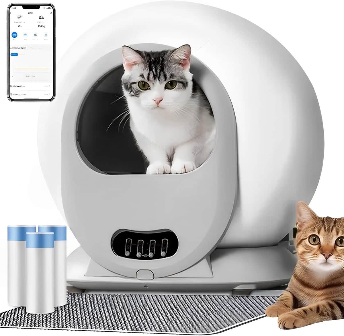 Test : litière électrique auto-nettoyante XXL pour grands chats