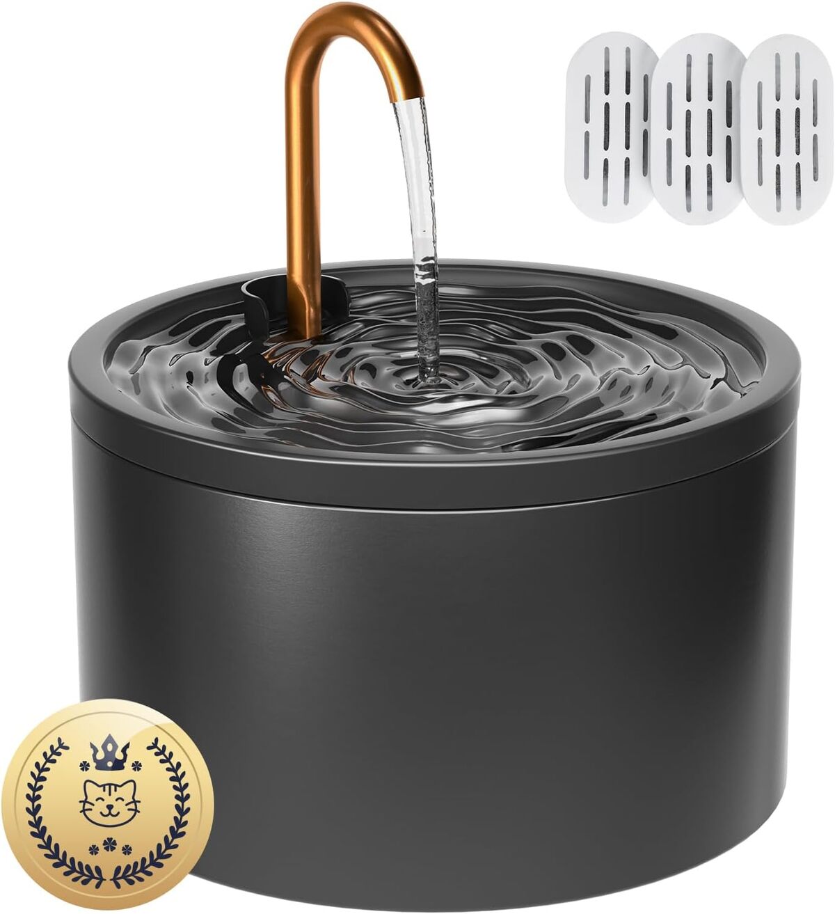 Test de la fontaine à eau automatique MISFANS pour chat en céramique 2, 1 l