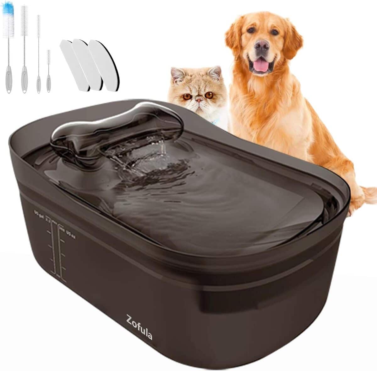 Test de la fontaine à eau Zofula 9 l ultra silencieuse pour chien et chat