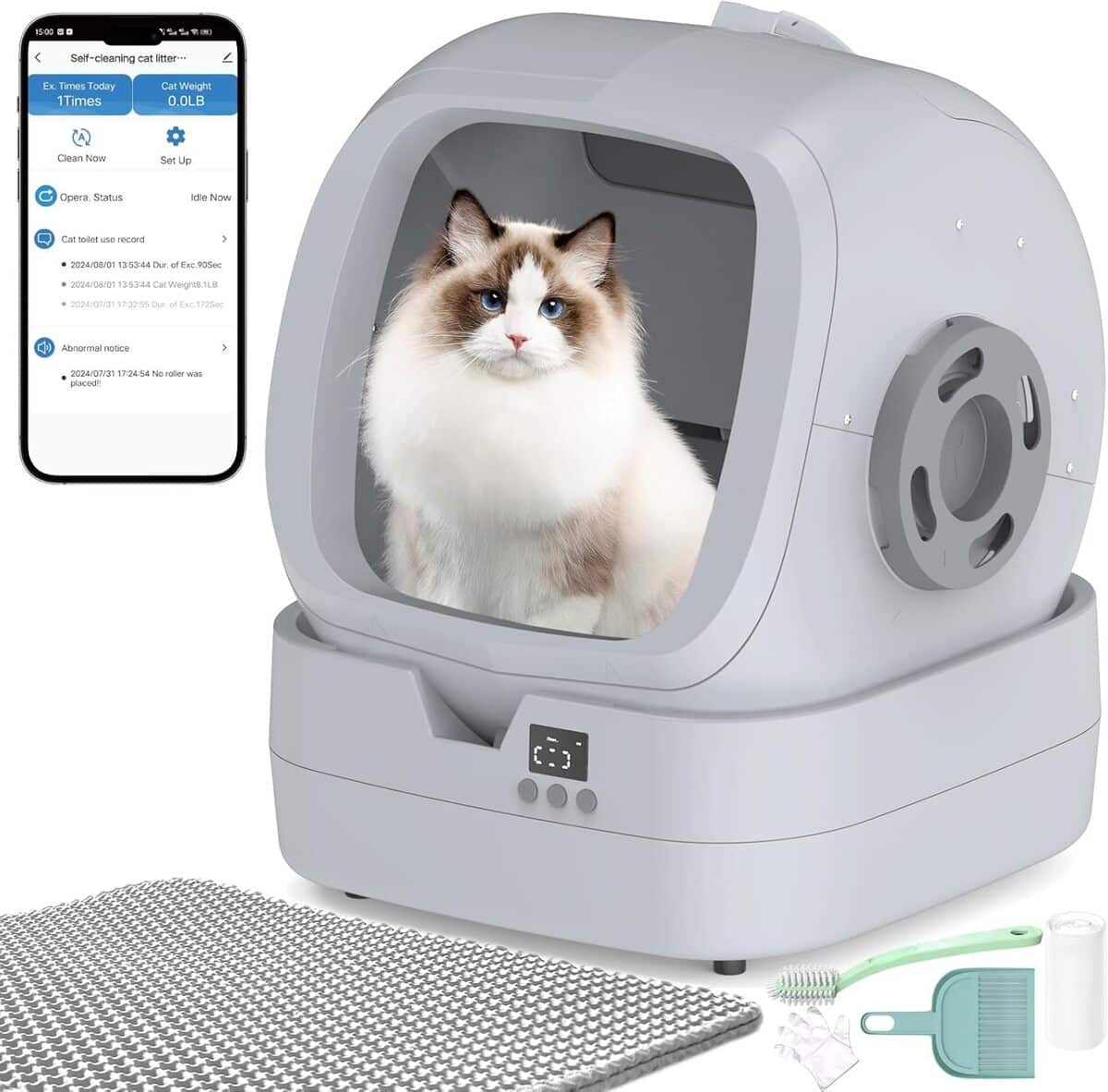 Test de la litière automatique – contrôle par appli et silence optimal