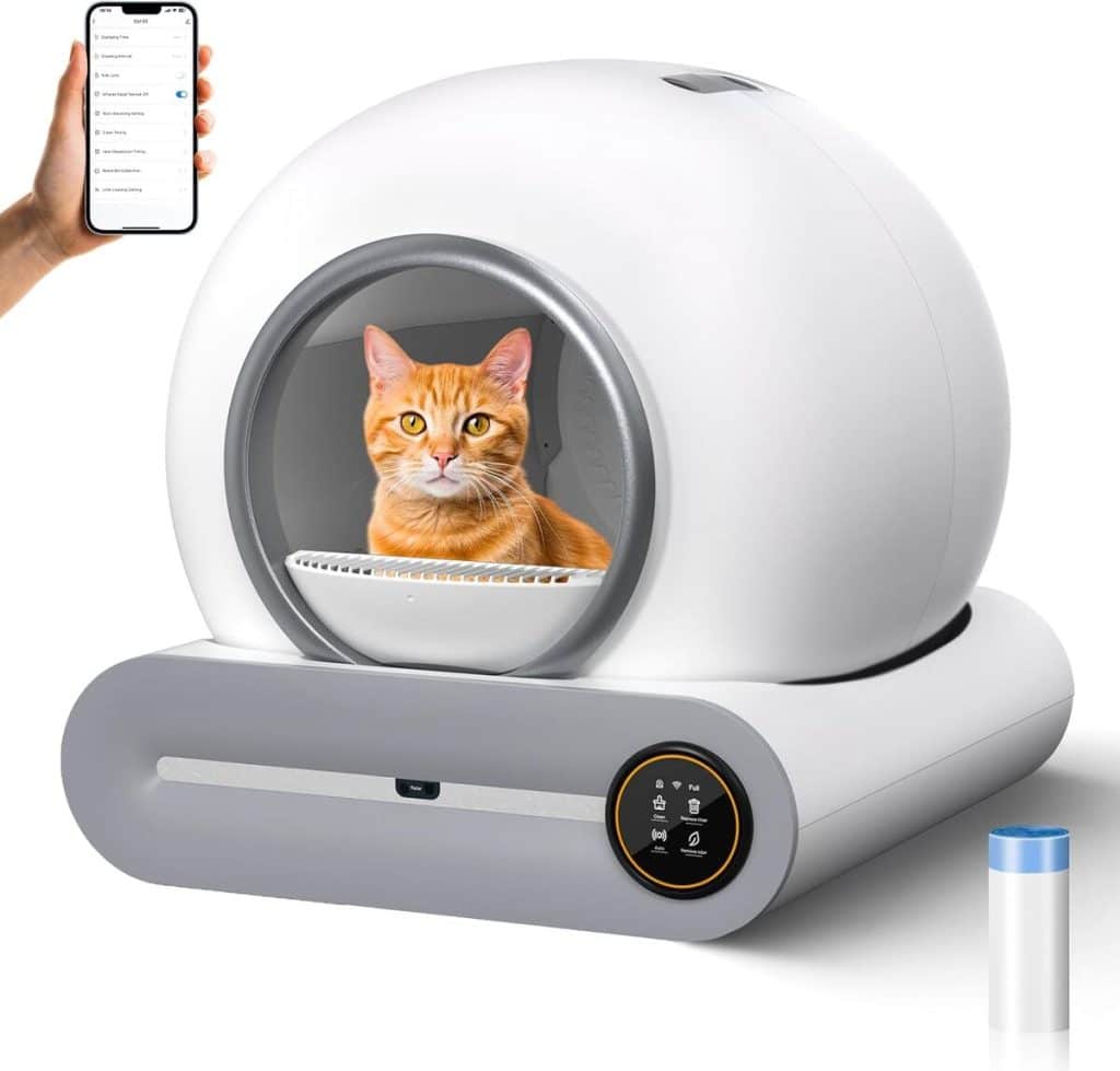 Test : grande litière automatique pour chat avec télécommande WiFi