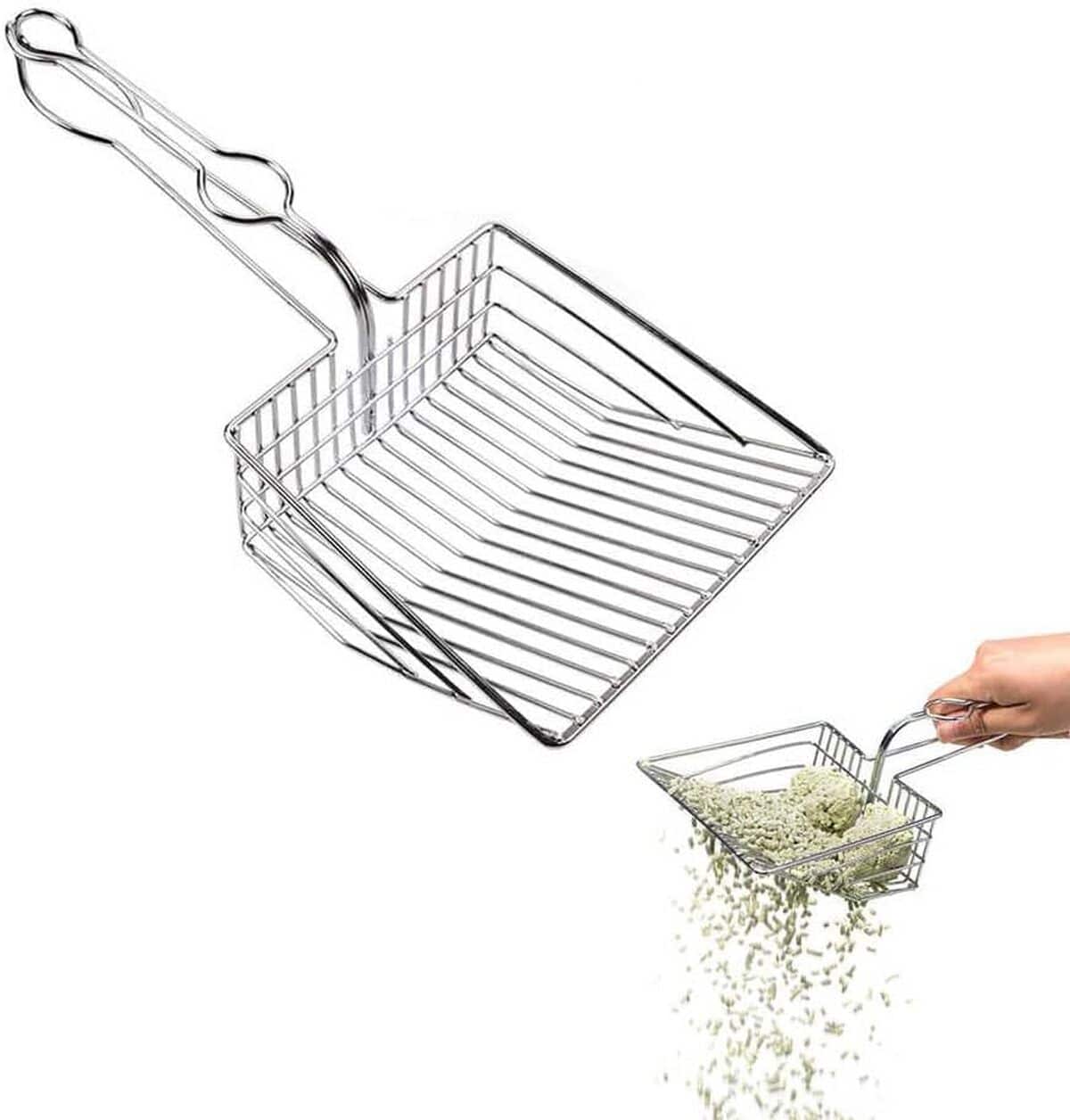 Test : pelle à litière en acier inoxydable antiadhésive