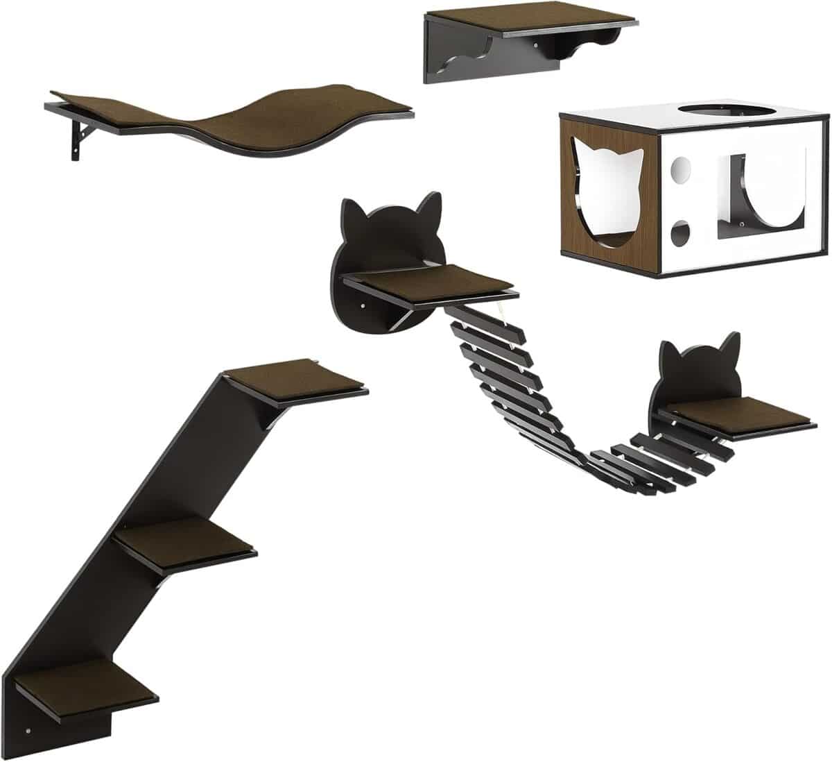 Test des étagères murales PawHut pour chat : confort et aventure