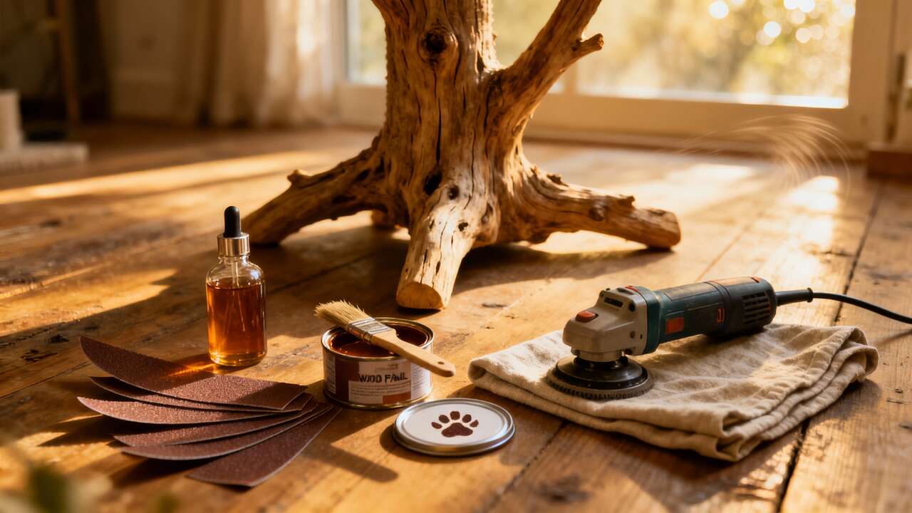 Entretien d'un arbre à chat en bois flotté : astuces pratiques