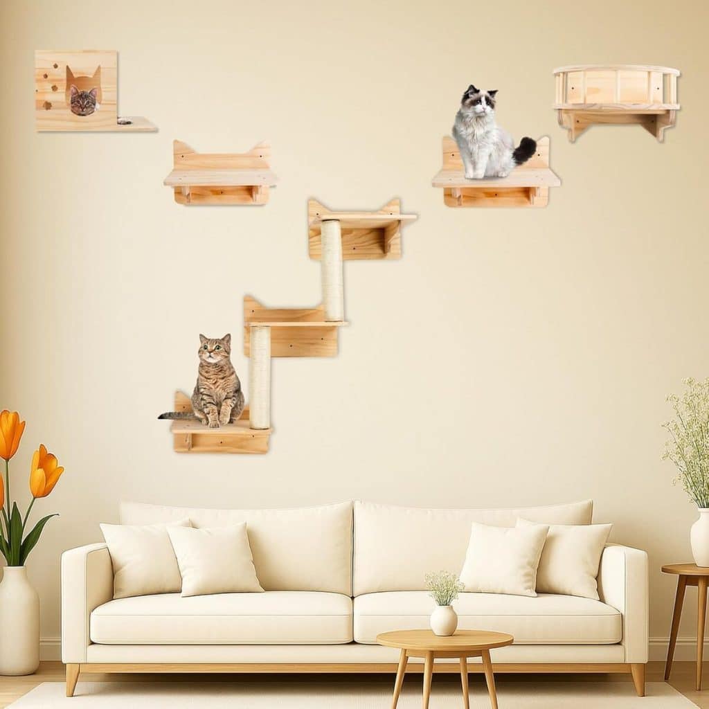 Test des étagères murales LADVATKIN pour chats : perchoirs et escalade