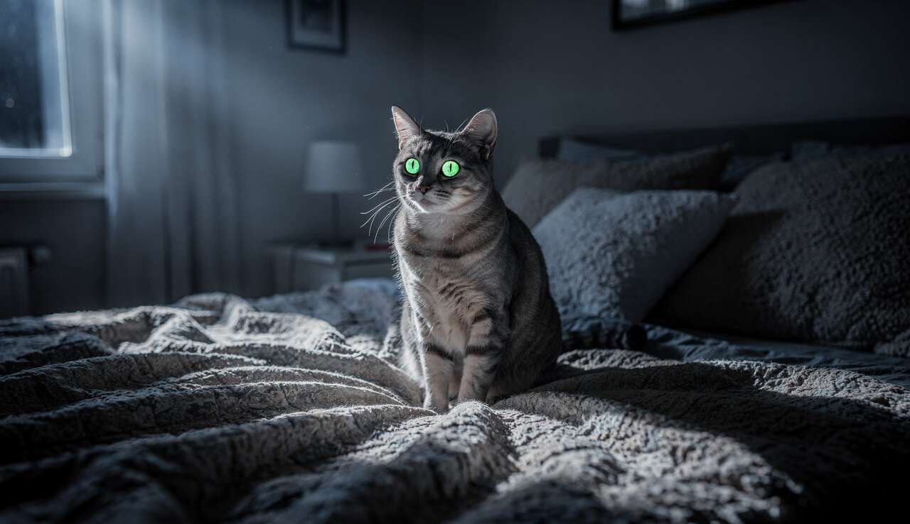 Pourquoi mon chat me réveille-t-il la nuit ?