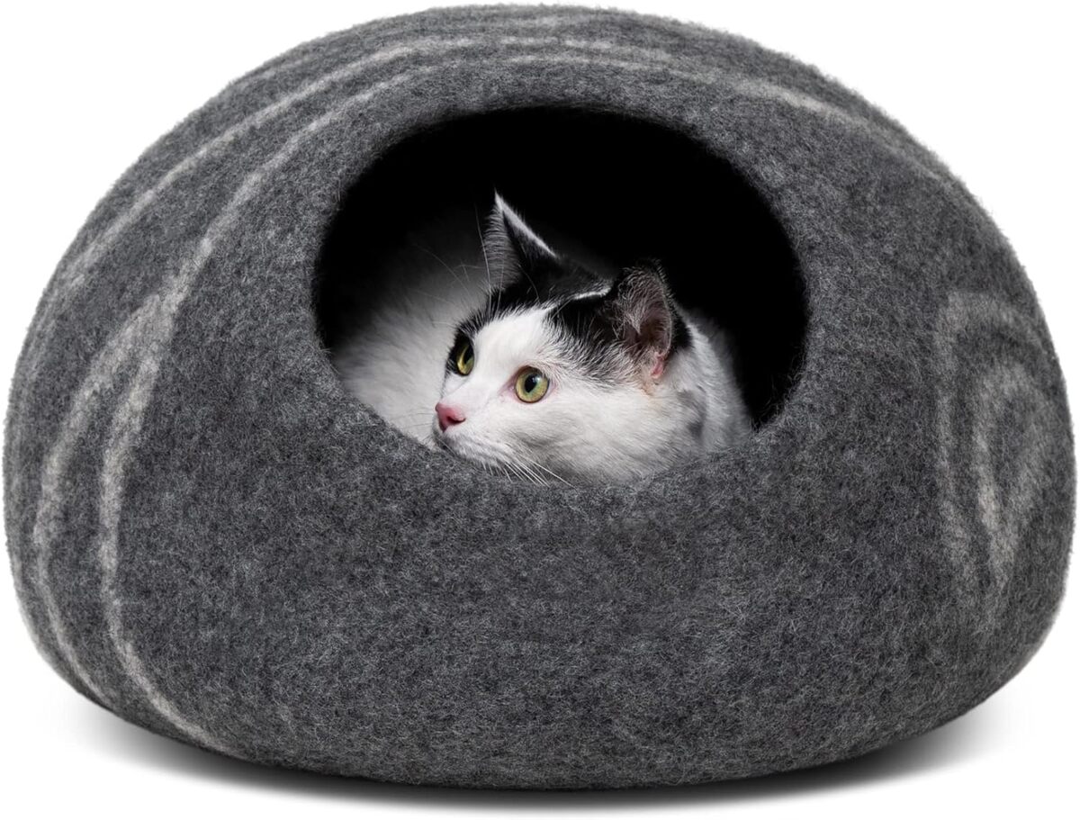 Avis sur la grotte en feutre Meowfia pour chat : confort et style