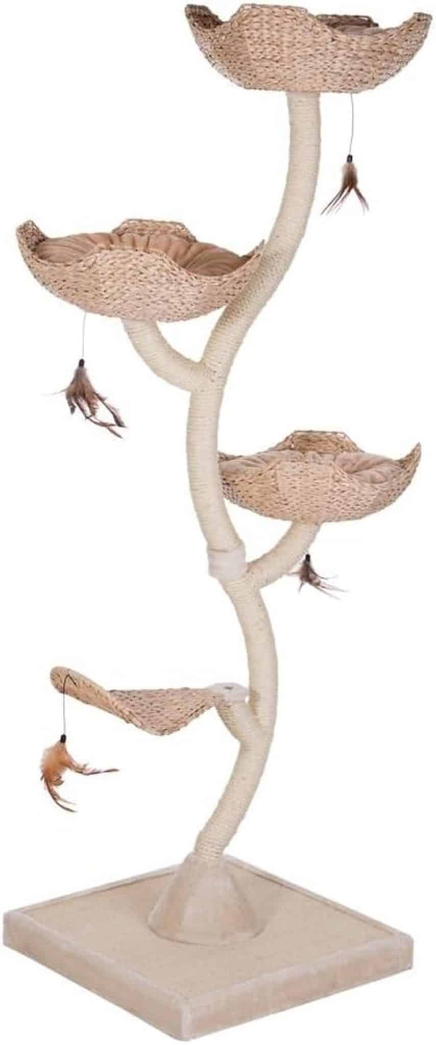 Test de l'arbre à chat Cat's Flower XXL par Zooplus : confort et robustesse