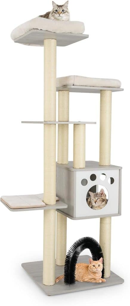 Test de l'arbre à chat XXL Costway 176 cm pour grands félins