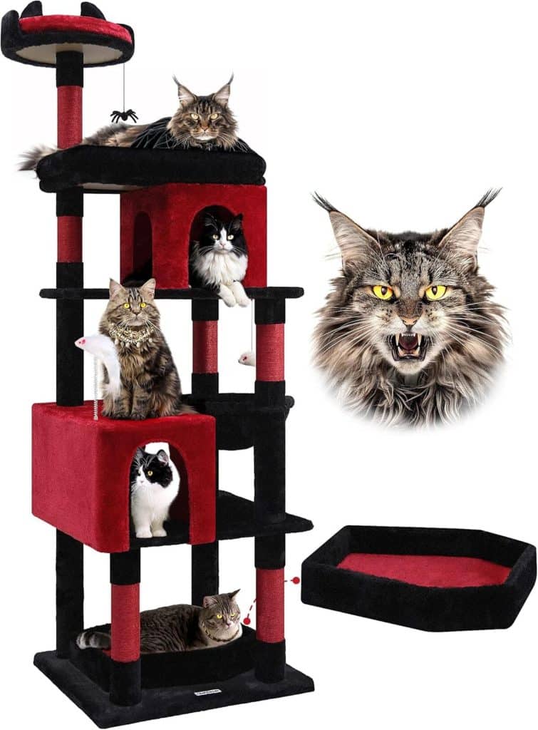 Test Globlazer arbre à chat gothique S72 : design et confort 183 cm