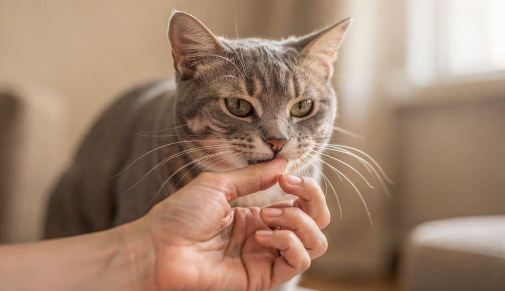 Chat qui mordille : causes et solutions