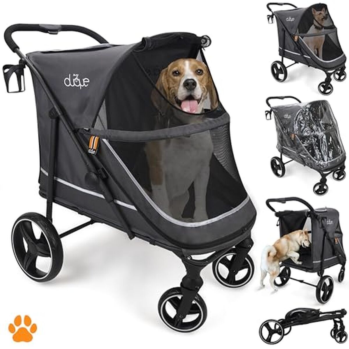 Test : poussette MY DUQUE CHAMP pour animaux de 50 kg