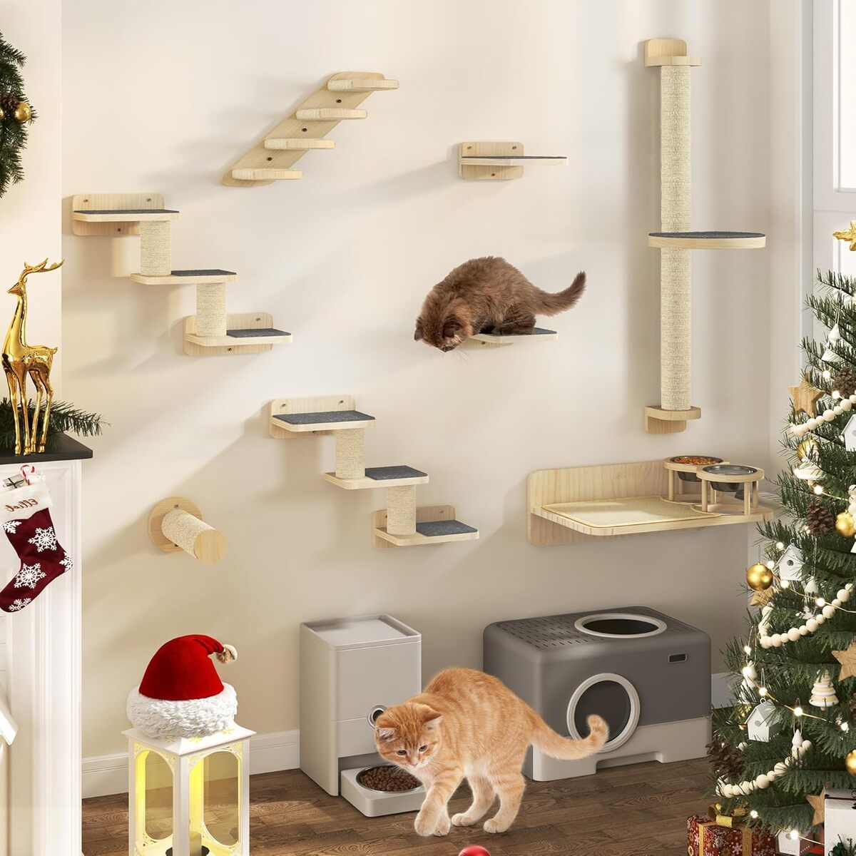 Test : yITAHOME murs d'escalade pour chat avec escalier et plates-formes