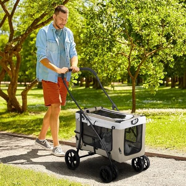 Découvrez notre test complet de la poussette 2 en 1 PawHut pour animaux : confort, praticité et avis détaillé pour faire le meilleur choix