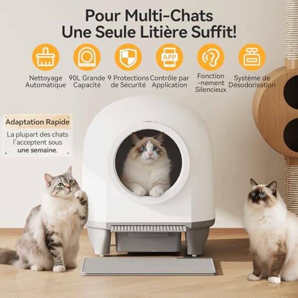 Explorez notre test complet sur la litière autonettoyante Devoko : innovation, praticité et capacité exceptionnelle pour un foyer propre et sans souci