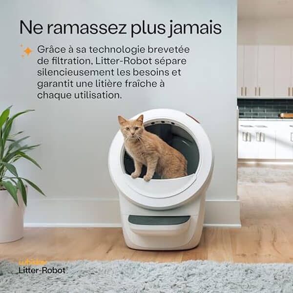 Découvrez notre test complet de la litter-Robot 4 de Whisker : une litière auto-nettoyante qui élimine les odeurs et simplifie la vie des propriétaires de chats.