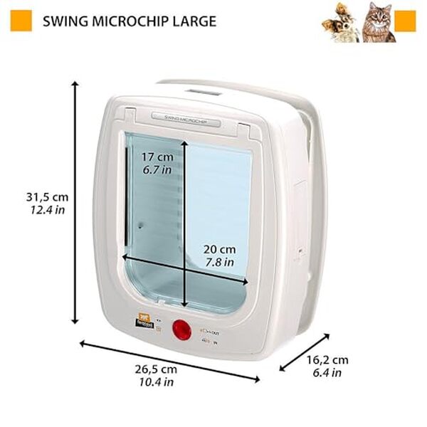 Découvrez notre analyse complète de la chatière Ferplast Swing Microchip Large : design, installation et technologie pour le confort de vos animaux de compagnie.