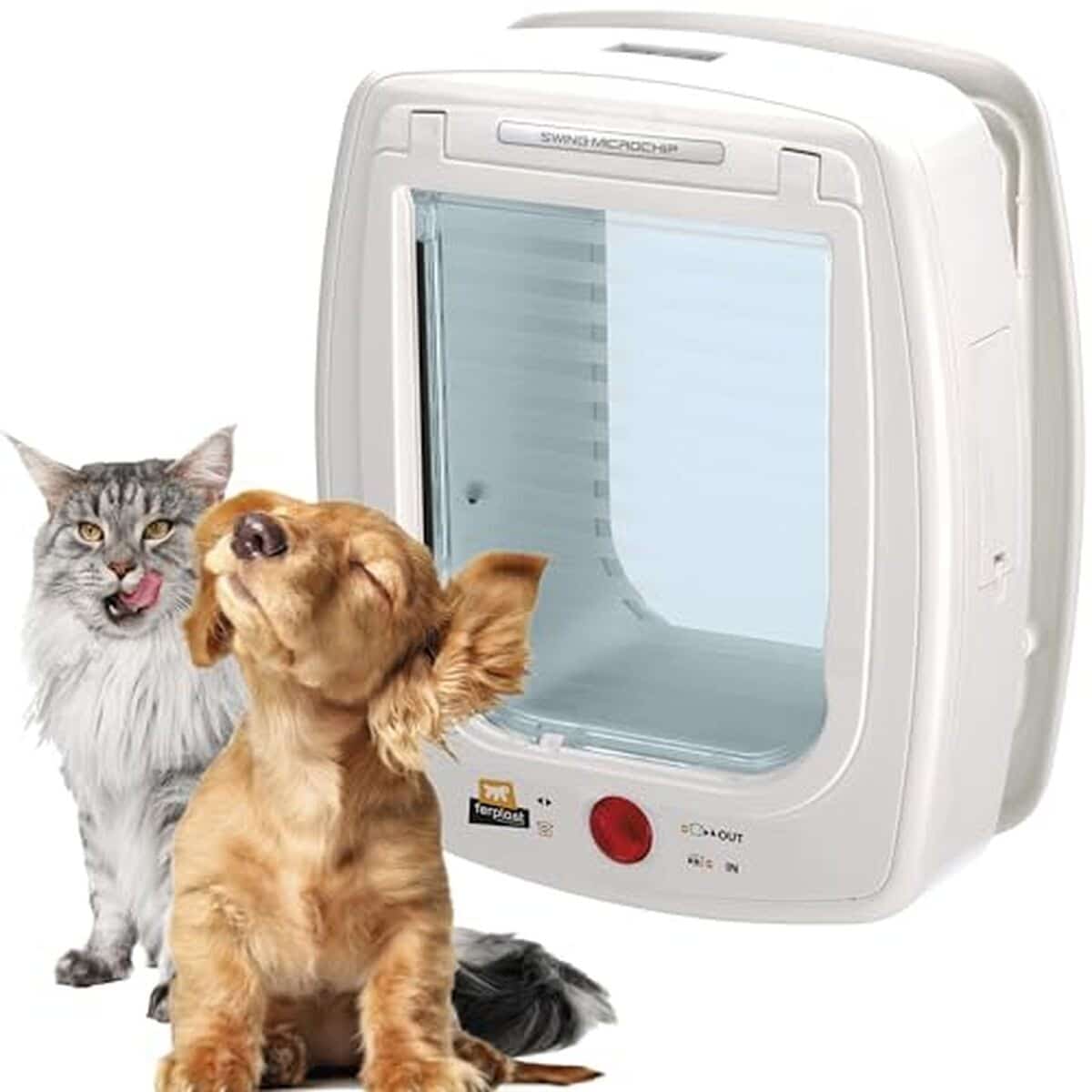 Test de la chatière Ferplast Swing Microchip Large blanche pour chiens et chats