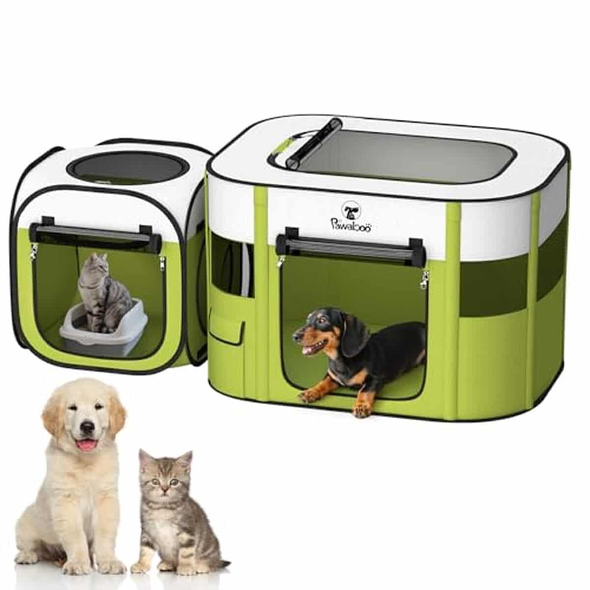 Test du parc 2 en 1 Pawaboo pour animaux : praticité et confort